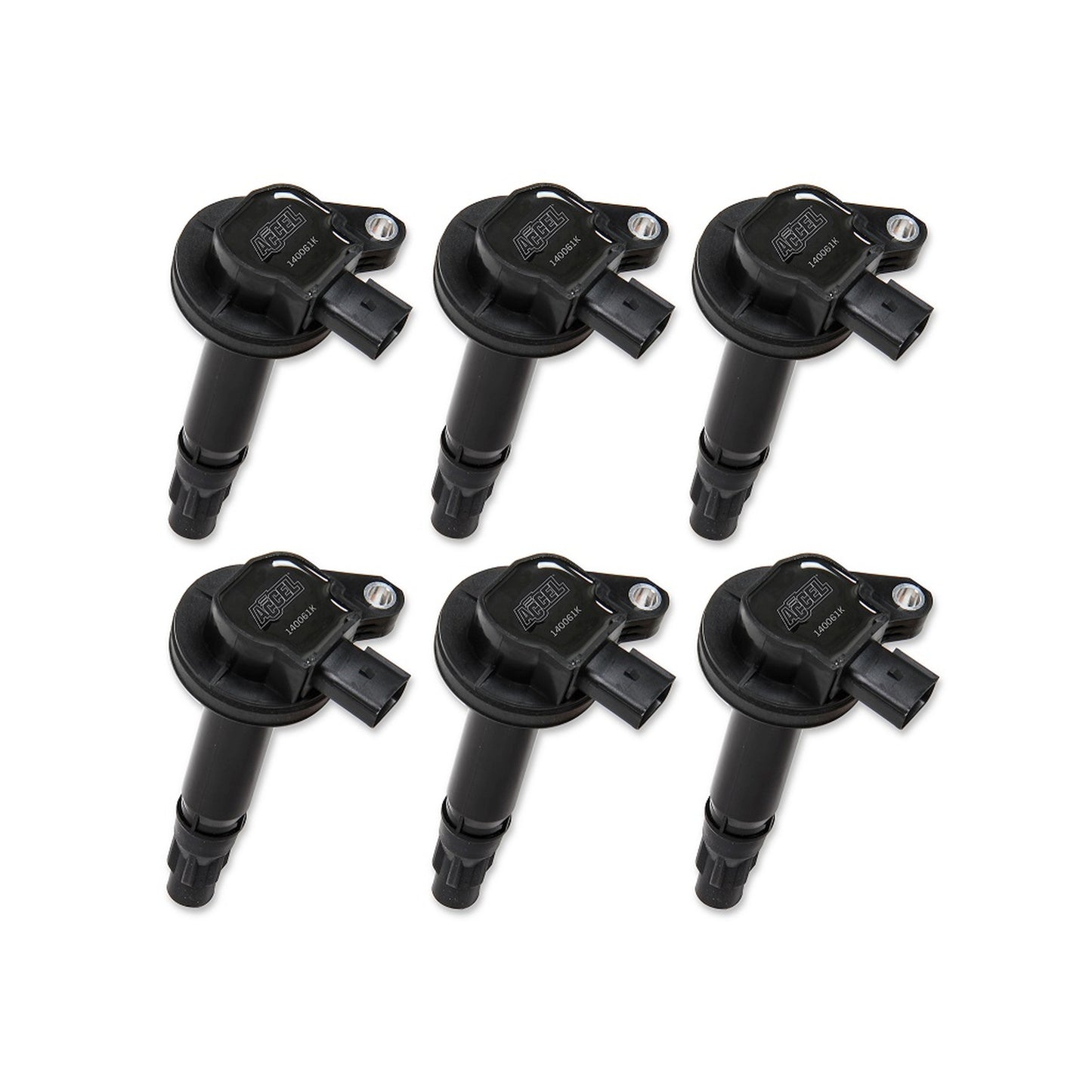 ACCEL 140061K-6 Ignition Coil-Super Coil series-2007-2016 Ford 3.5L/3.7L V6, Black, 6-pack