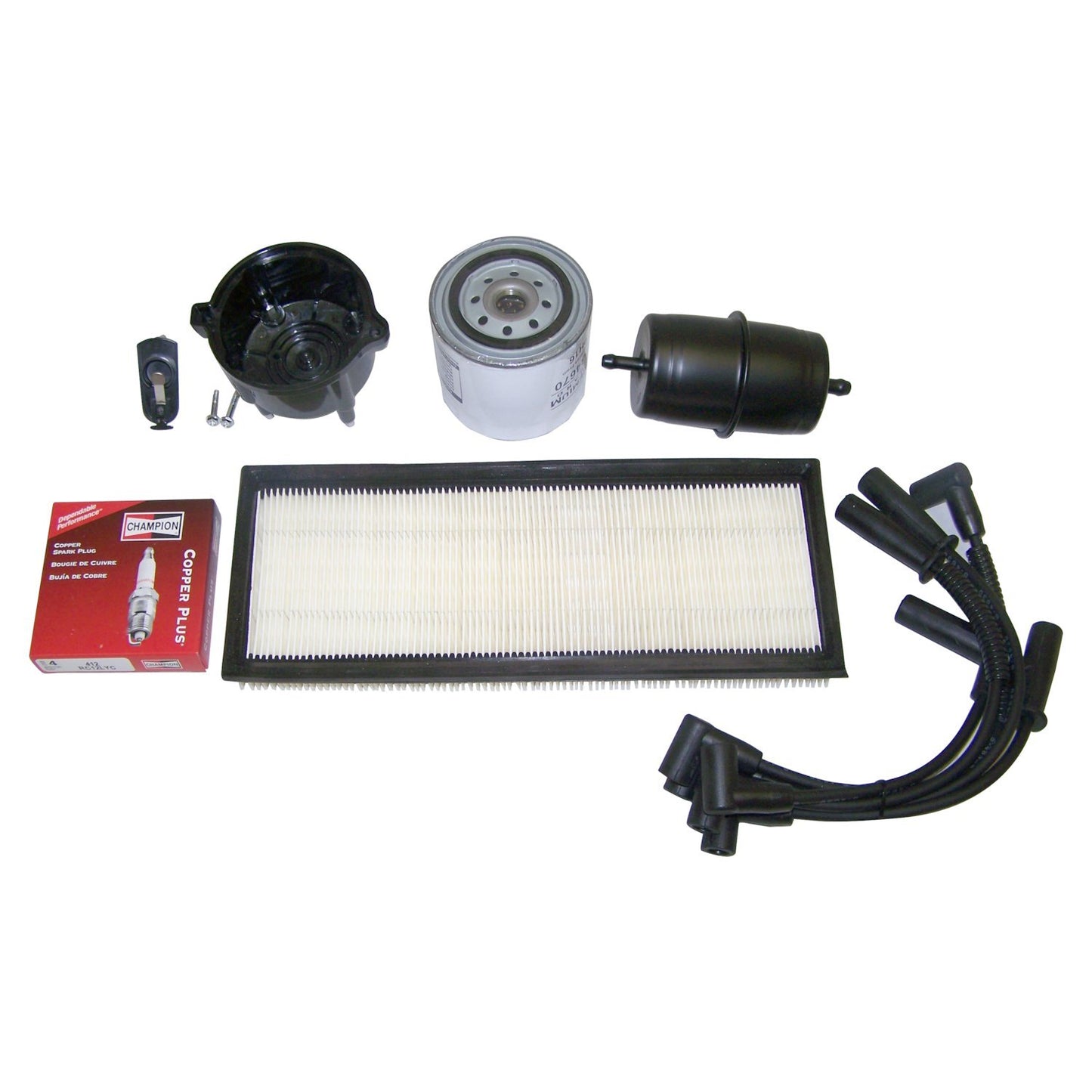 Crown Automotive Jeep Replacement TK13 - Tune Up Kit for 91-93 Jeep YJ Wrangler w/ 2.5L Engine, w/ Standard Oil Threads