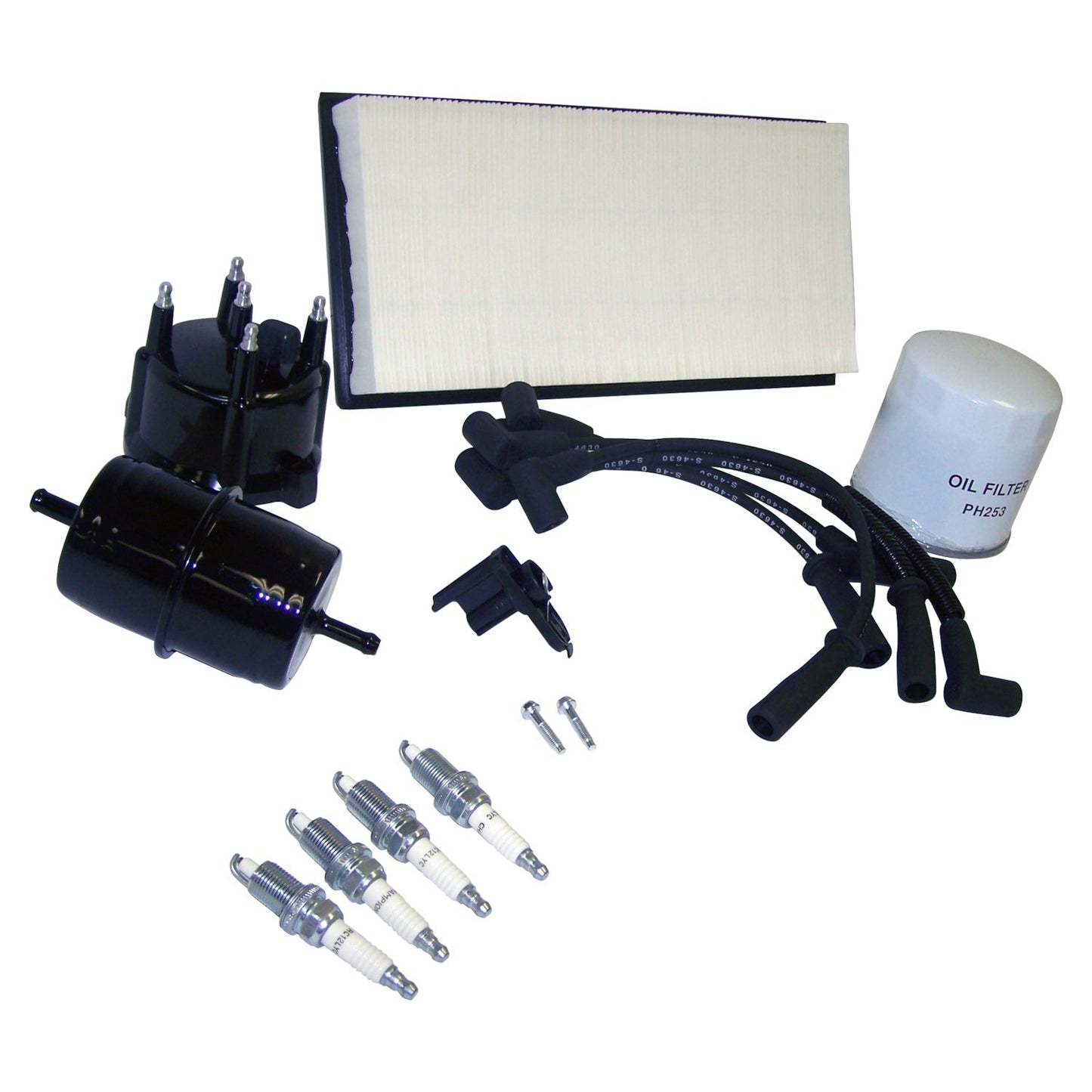 Crown Automotive Jeep Replacement TK18 - Tune Up Kit for 91-93 Jeep XJ, MJ w/ 2.5L Engine, w/ Standard Oil Filter Threads