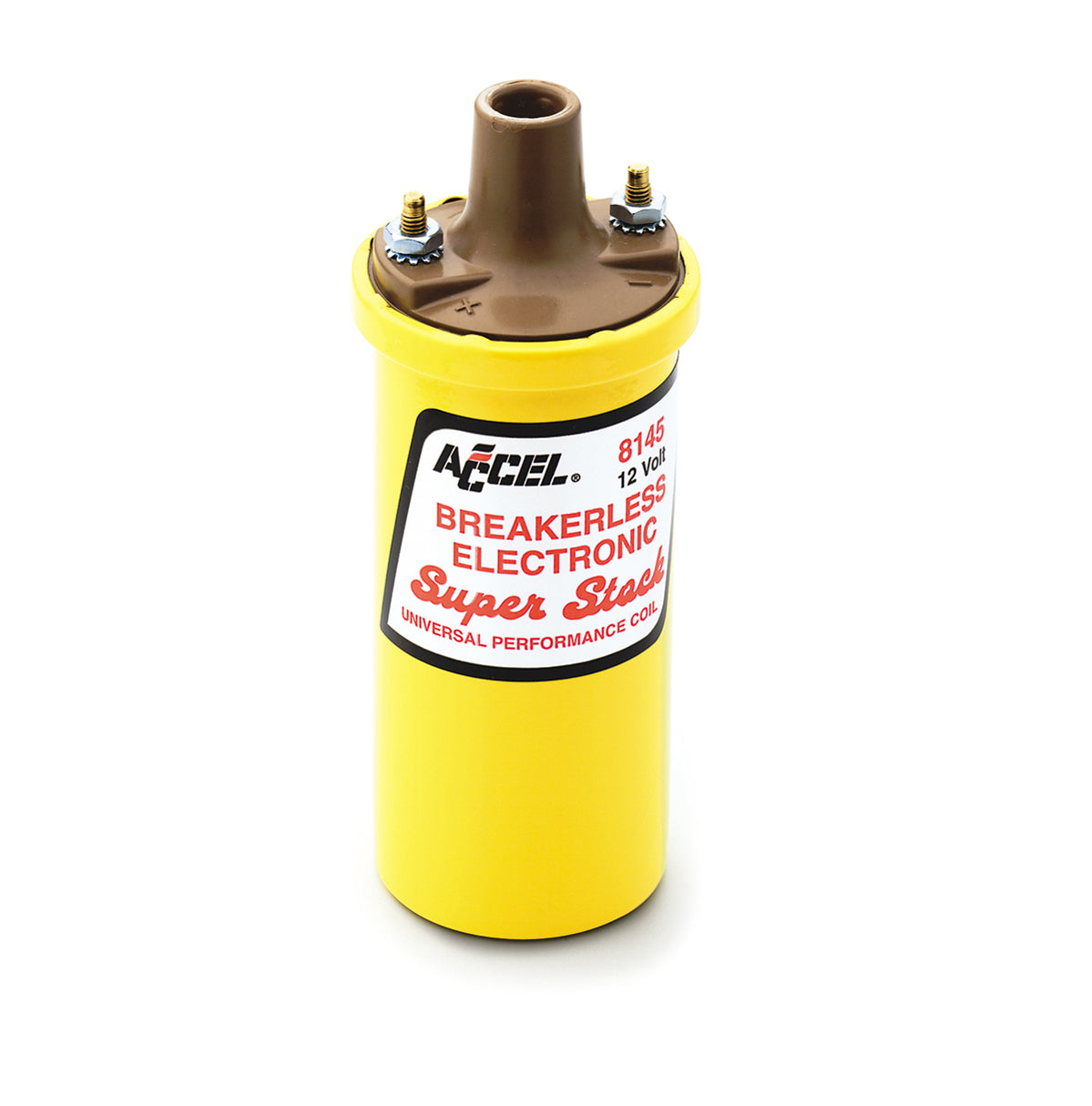 ACCEL 8145ACC ACCEL Ignition Coil-SuperStock-Breakerless Electronic Coil-Yellow