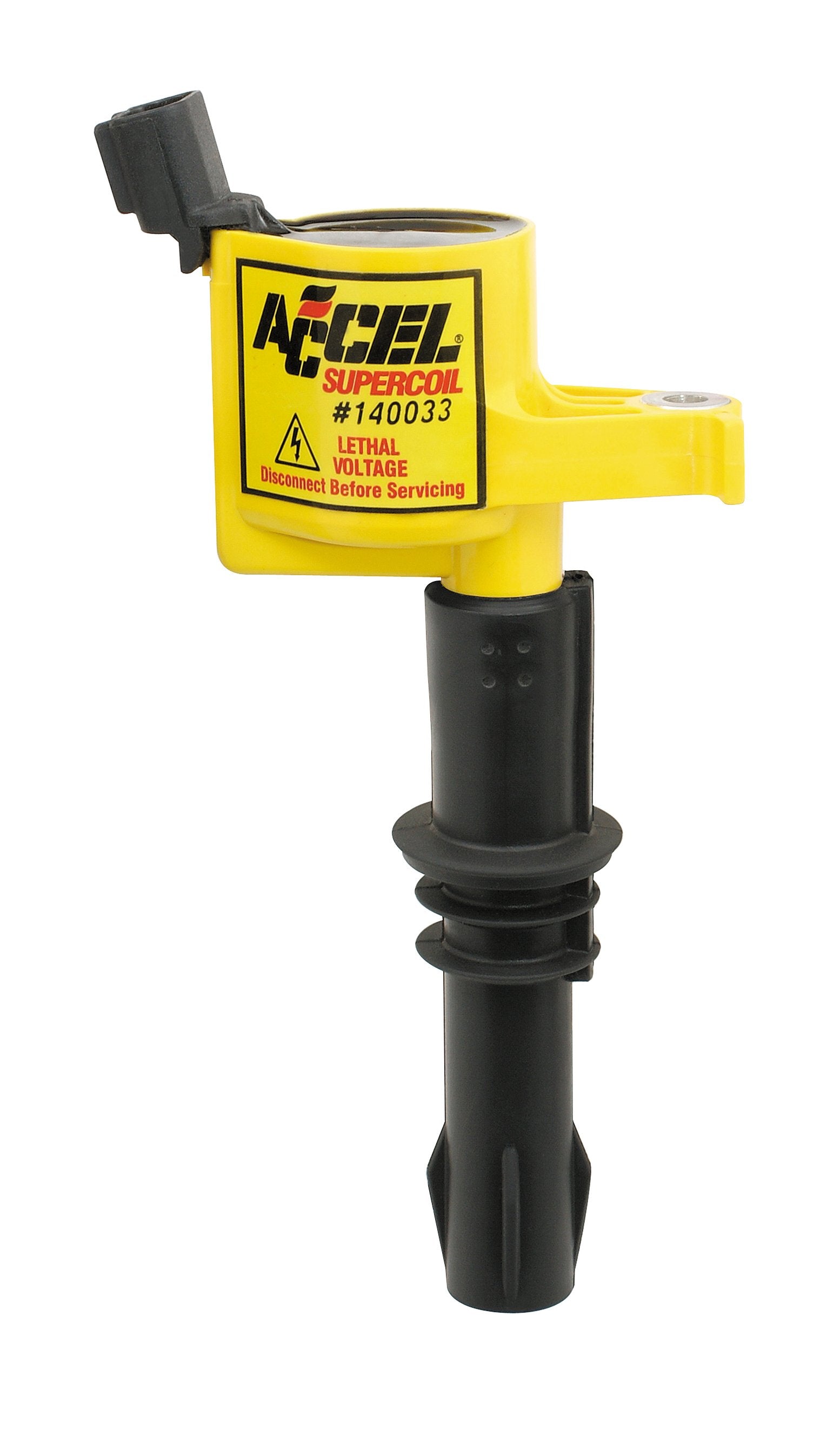 ACCEL 140033 Ignition Coil-SuperCoil-2004-2008 Ford 4.6L/5.4L/6.8L 3-valve-Yellow-Individu