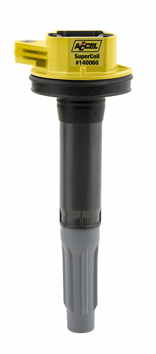 ACCEL 140060 Ignition Coil Super Coil Series 2011-2016 Ford 5.0L Coyote, Yellow, Individual
