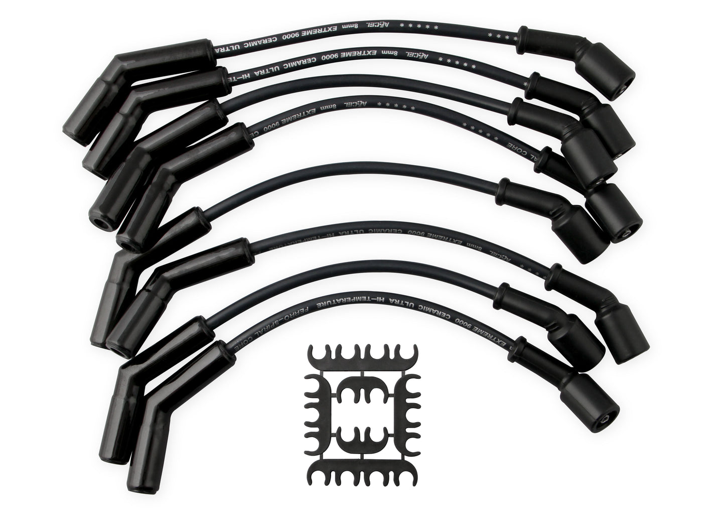 ACCEL 9065CK Spark Plug Wire Set-Extreme 9000 Black Ceramic-Chevy/GM 01-04-3/4 & 1 Ton 8.1L