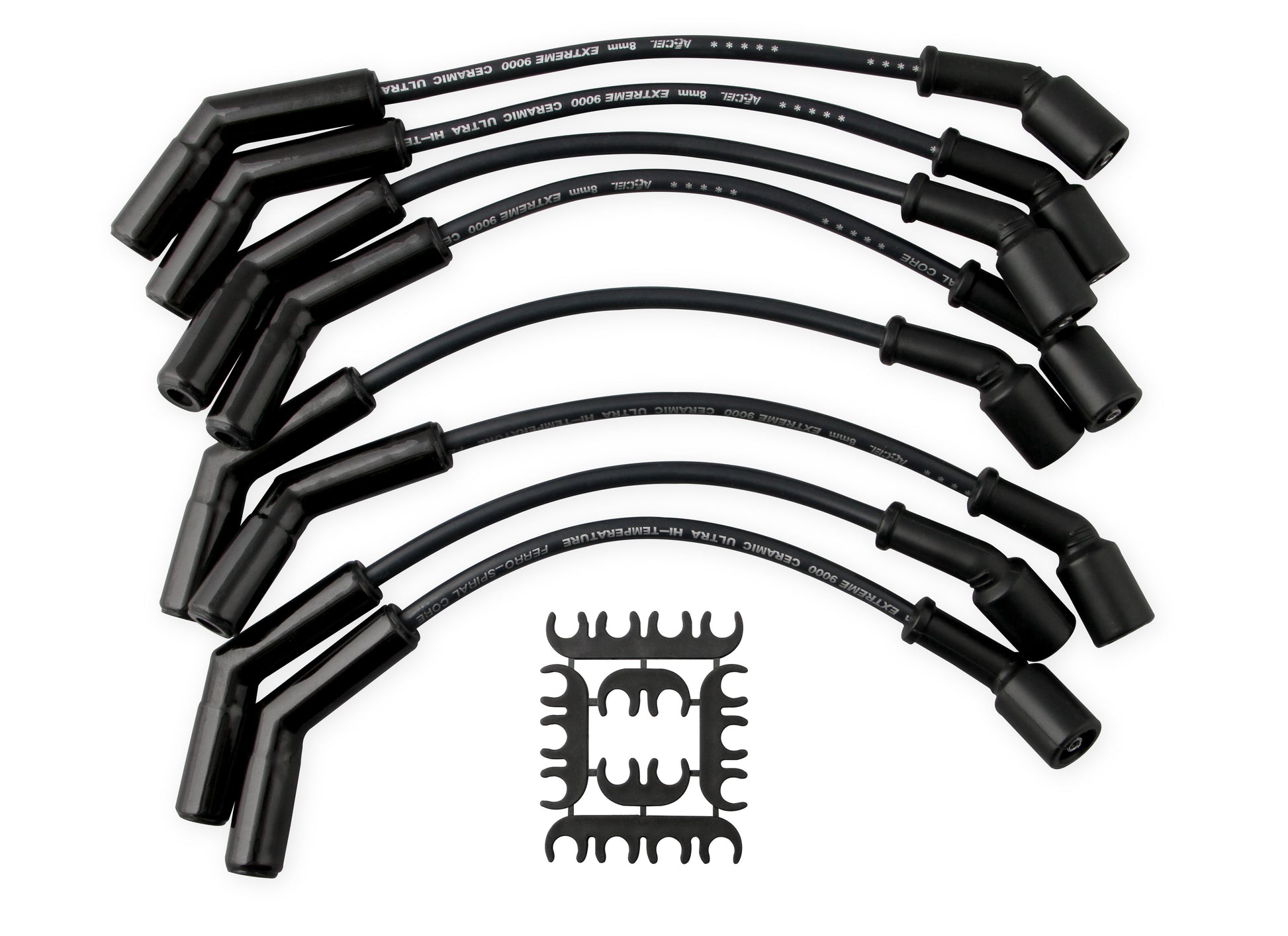 ACCEL 9065CK Spark Plug Wire Set-Extreme 9000 Black Ceramic-Chevy/GM 01-04-3/4 & 1 Ton 8.1L