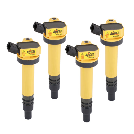 ACCEL 140314-4 ACCEL Ignition Coil-SuperCoil-Toyota 1.8L-I4-4-Pack