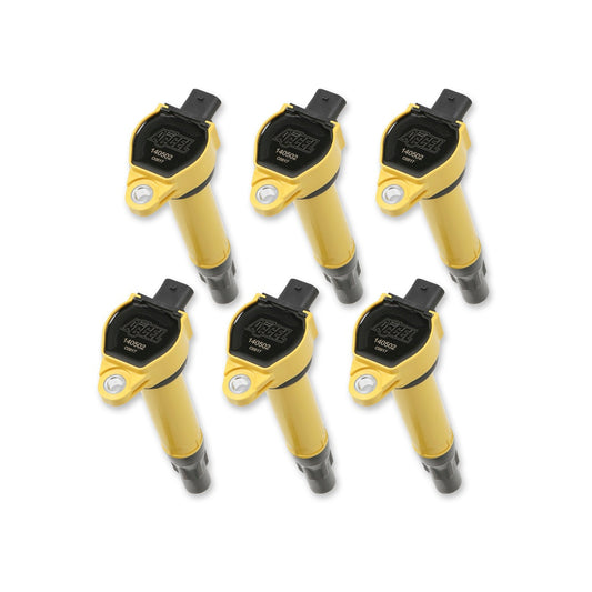 ACCEL 140502-6 Ignition Coil-SuperCoil-2006-2011 Mopar -2.7/3.5/4.0L-Yellow-6-Pack