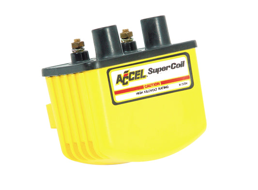 ACCEL 140408 Ignition Coil-Super Coil-3.0 Ohms Res-Yellow