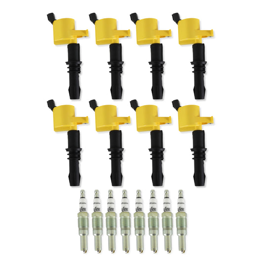 ACCEL 811433 ACCEL Ignition Upgrade Kit-2004-2008 Ford 4.6L/5.4L/6.8L 3-valve, yellow 8-pack