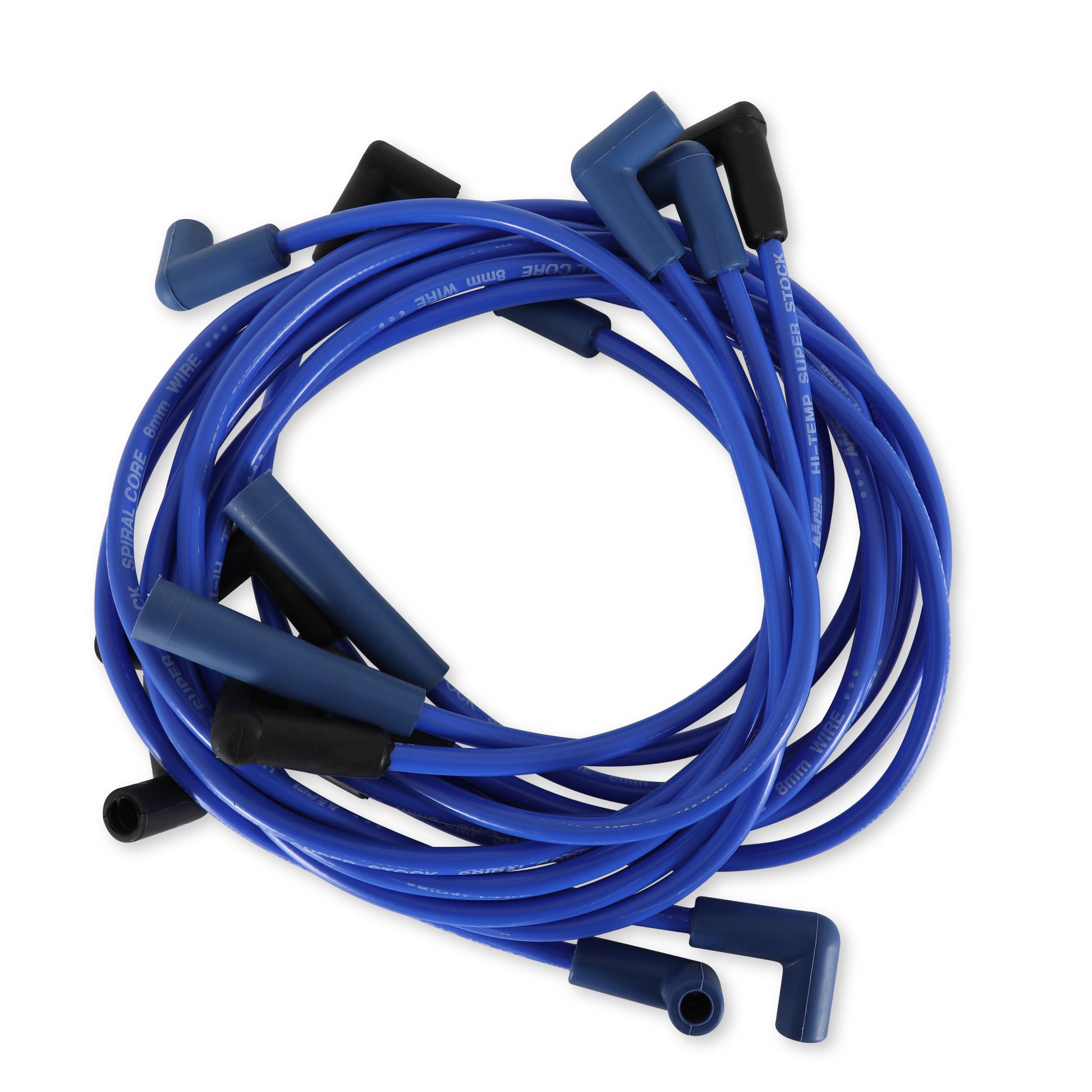 ACCEL 5049B Spark Plug Wire Set-Super Stock Spiral 8mm-Small Block GM 5.0/5.7L 1978-86-Blue