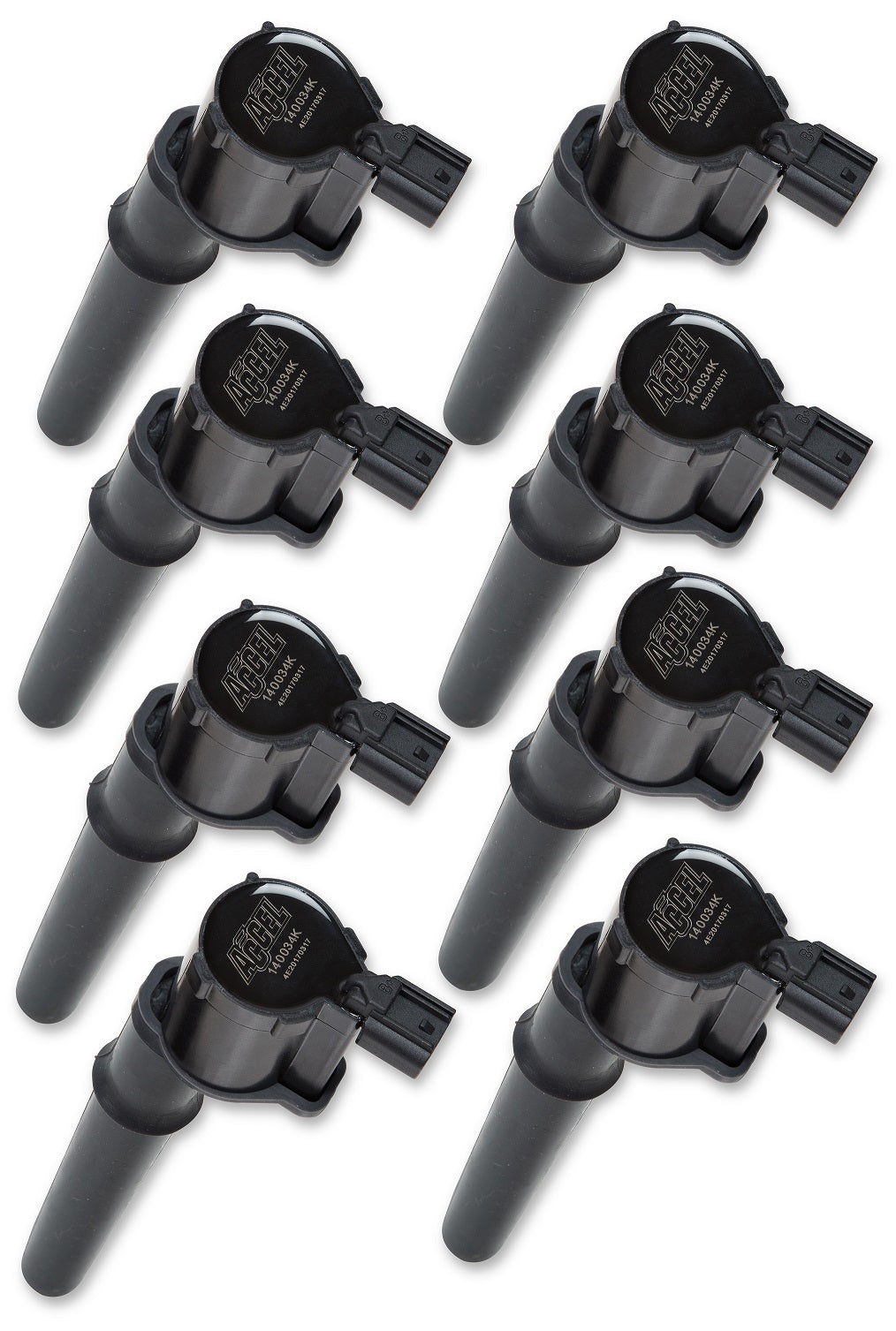 ACCEL 140034K-8 Ignition Coil-SuperCoil -Ford 4 valve modular engine 4.6/5.4L? Black-8 Pack
