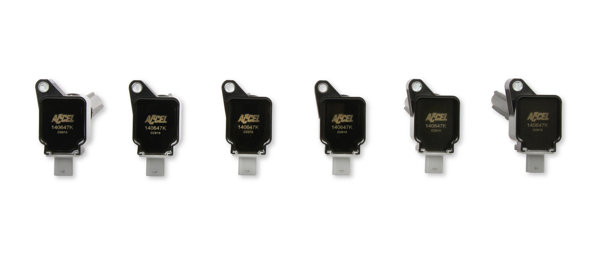ACCEL 140647K-6 ACCEL Ignition Coil 2017-2020 Ford EcoBoost 3.5L engines, Black, 6-pack