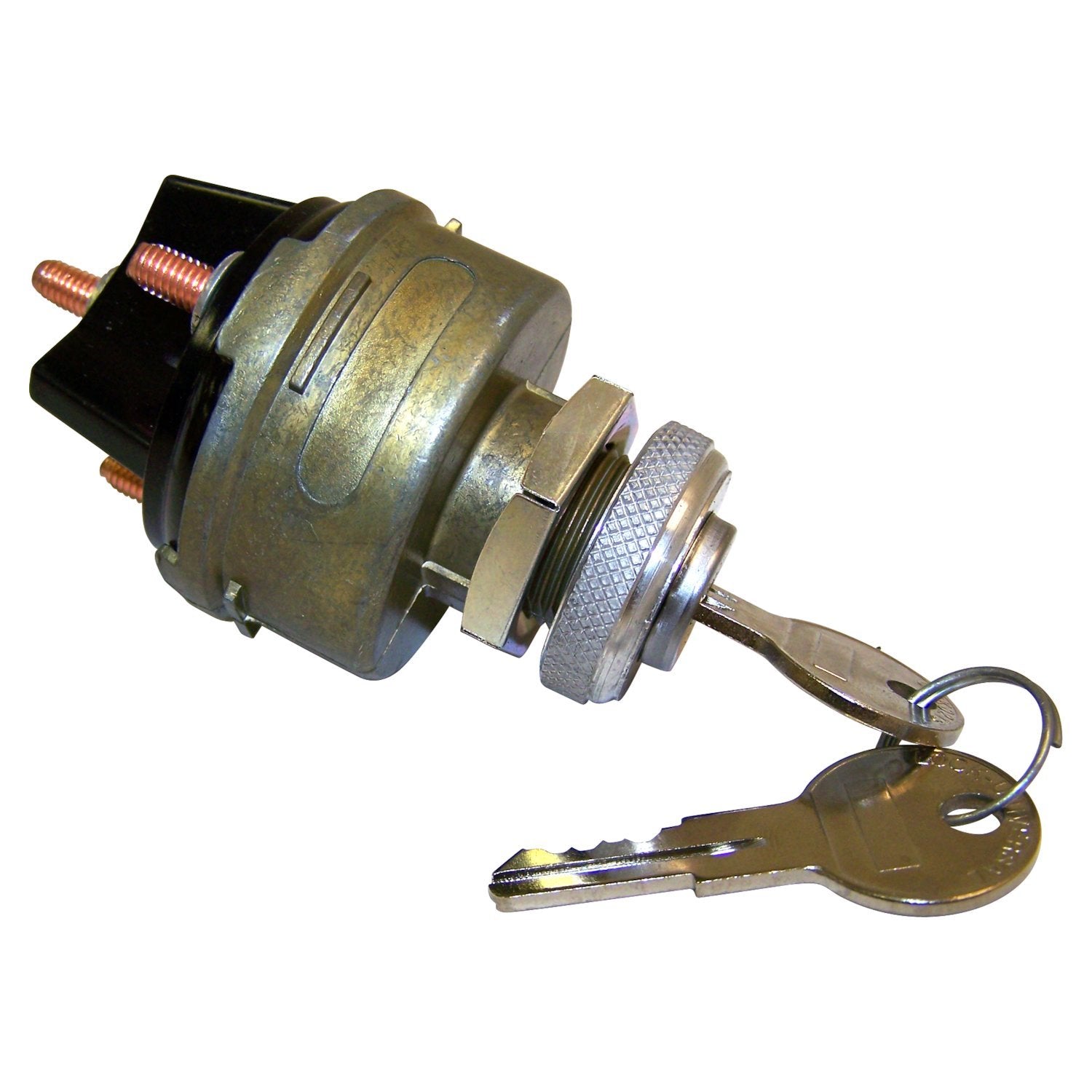 Crown Automotive Jeep Replacement J0924918 - Ignition Switch with Keys for 1946-1966 Jeep CJs, FCs, and Willys Models