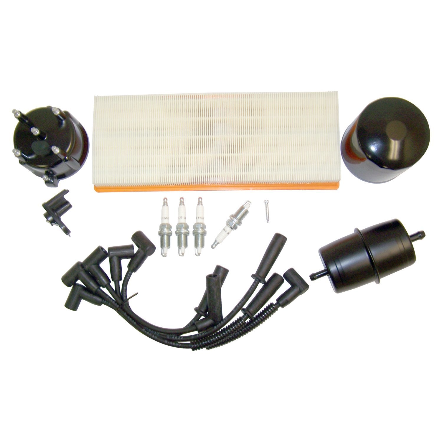 Crown Automotive Jeep Replacement TK14 - Tune Up Kit for 91-93 Jeep YJ Wrangler w/ 2.5L Eng., w/ Metric Oil Filter Theads