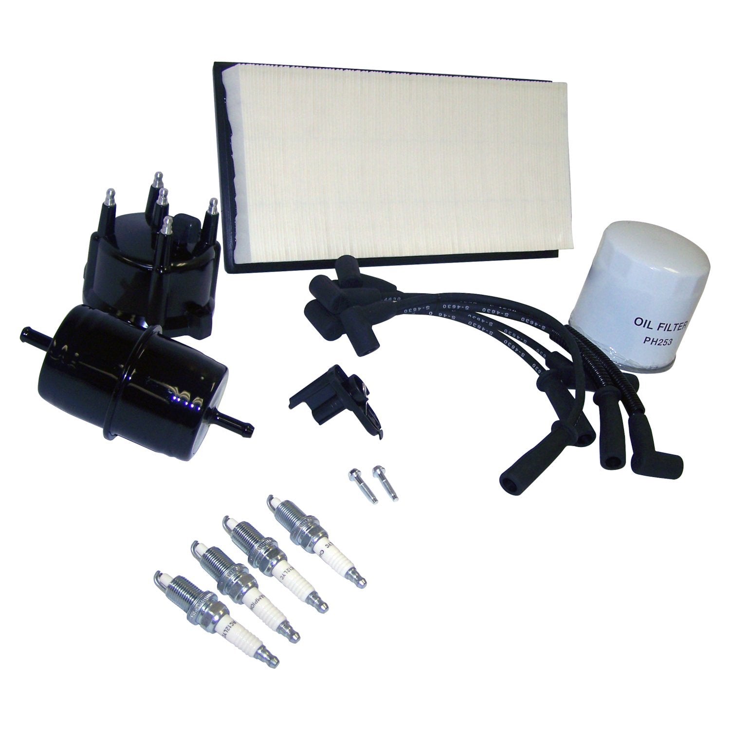 Crown Automotive Jeep Replacement TK18 - Tune Up Kit for 91-93 Jeep XJ, MJ w/ 2.5L Engine, w/ Standard Oil Filter Threads
