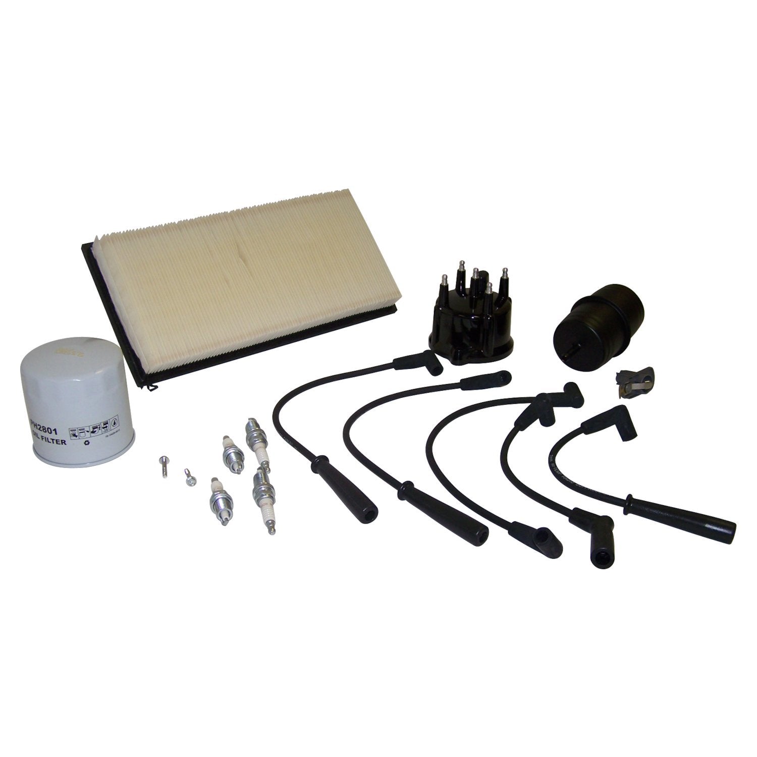 Crown Automotive Jeep Replacement TK19 - Tune Up Kit for 91-93 Jeep XJ, MJ w/ 2.5L Engine, w/ Metric Oil Filter Threads