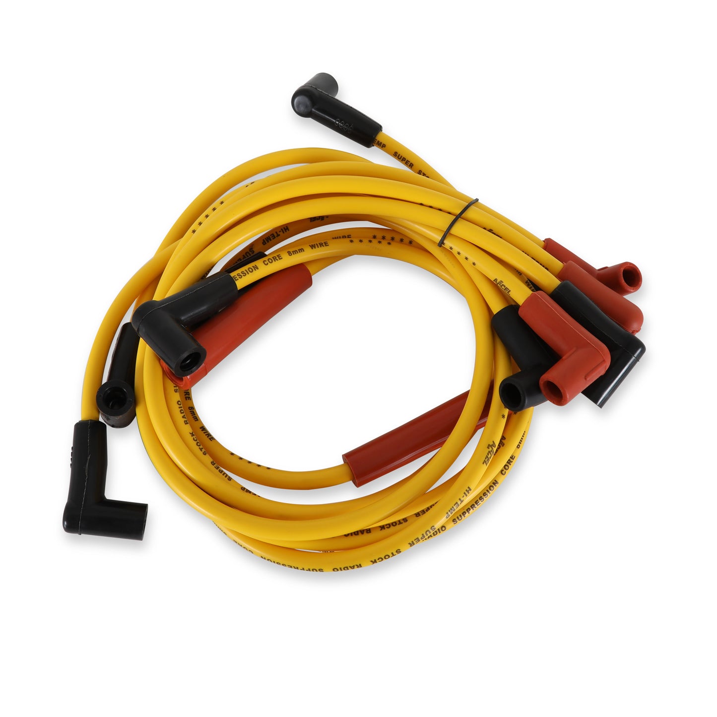 ACCEL 4093 Spark Plug Wire Set-Super Stock Graphite Core 8mm-Chevy/GMC/Olds 4.3L V6-Yellow