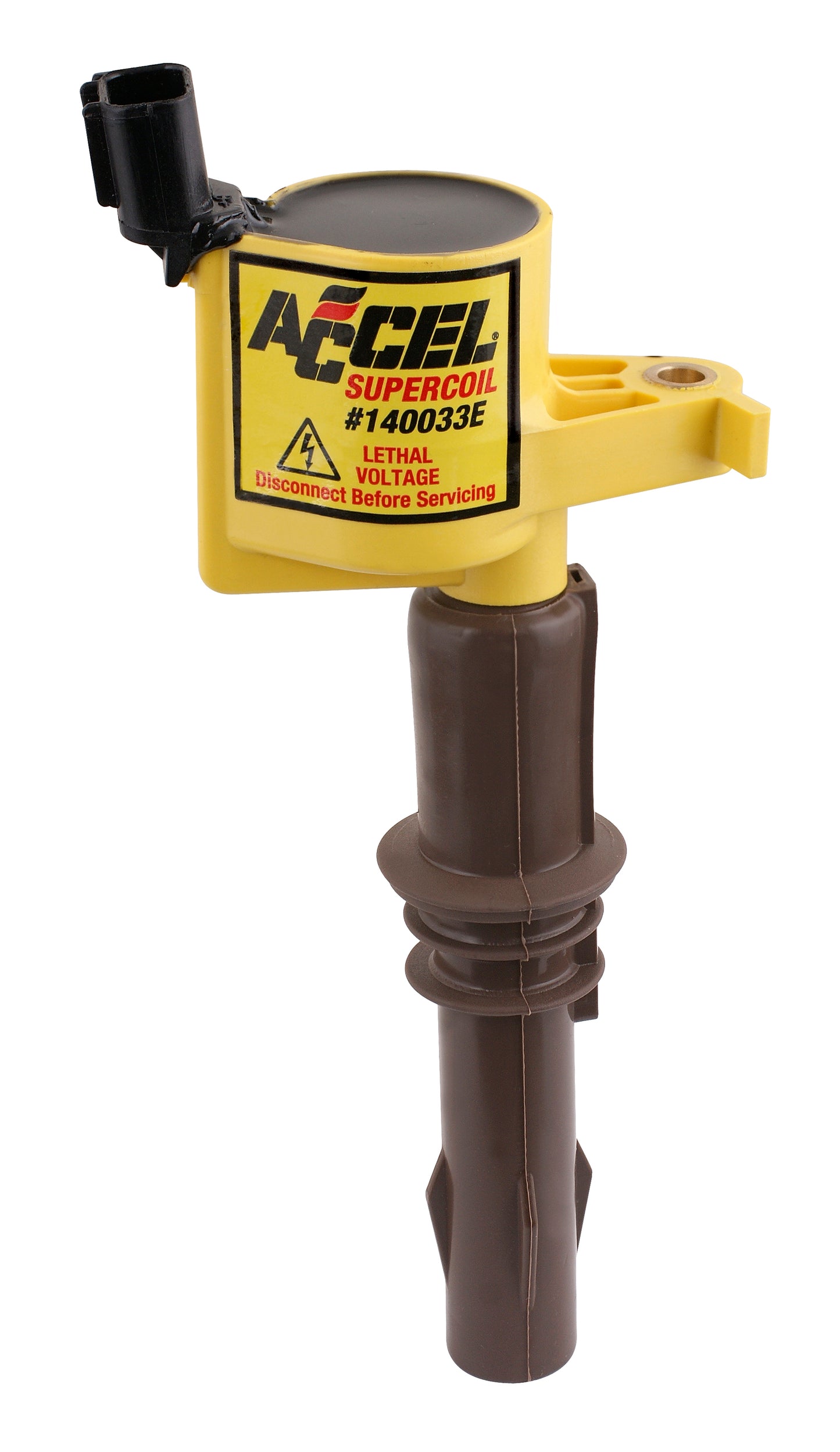 ACCEL 140033E Ignition Coil-SuperCoil-2008-2014 Ford 4.6L/5.4L/6.8L 3-valve, Yellow, Individu