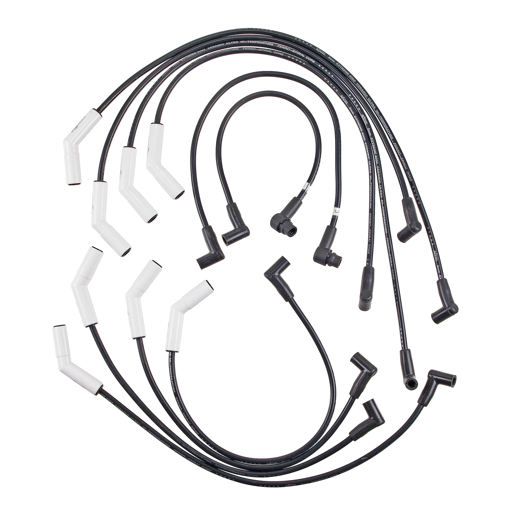 ACCEL 9022C Spark Plug Wire Set-Extreme 9000 Ceramic Boot-Ford 5.0L w/ EEC-IV 83-93