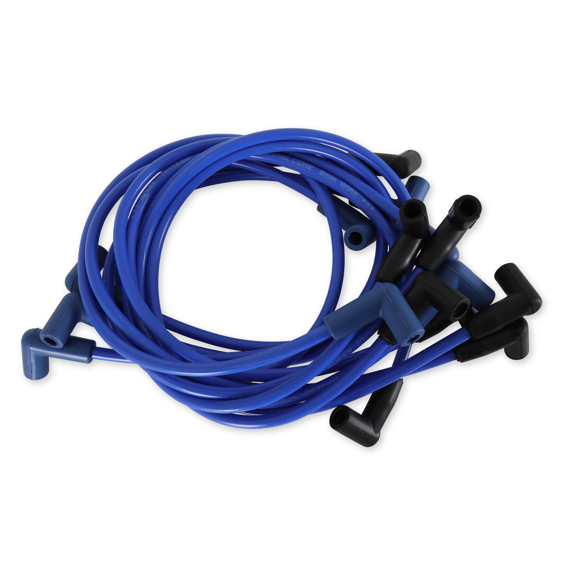 ACCEL 5048B SPARK PLUG WIRE SET-90 DEG BOOTS-BLUE