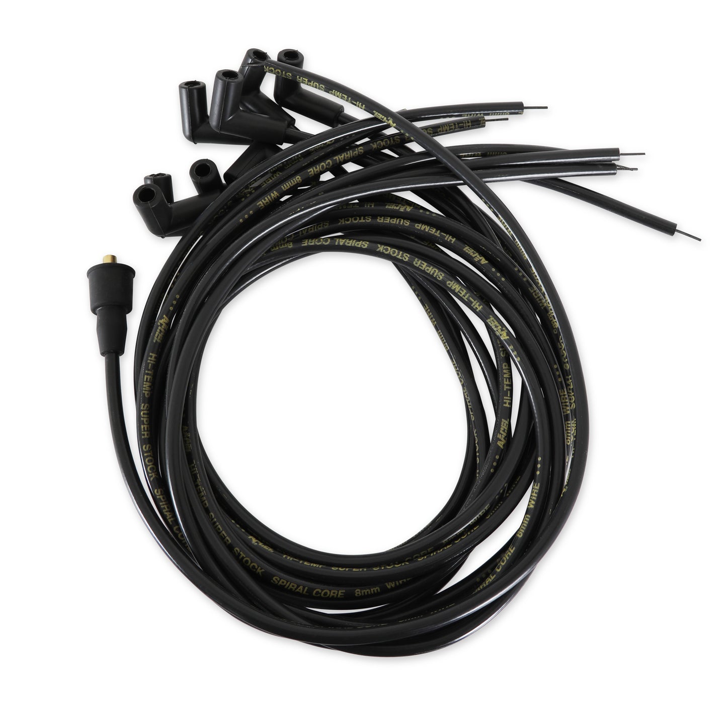 ACCEL 5041K Spark Plug Wire Set-8mm-Universal-Black Wire with Black 90 Deg Boots