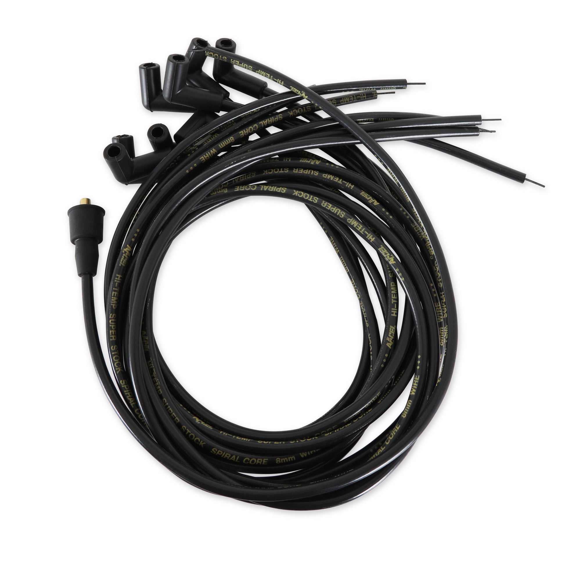 ACCEL 5041K Spark Plug Wire Set-8mm-Universal-Black Wire with Black 90 Deg Boots