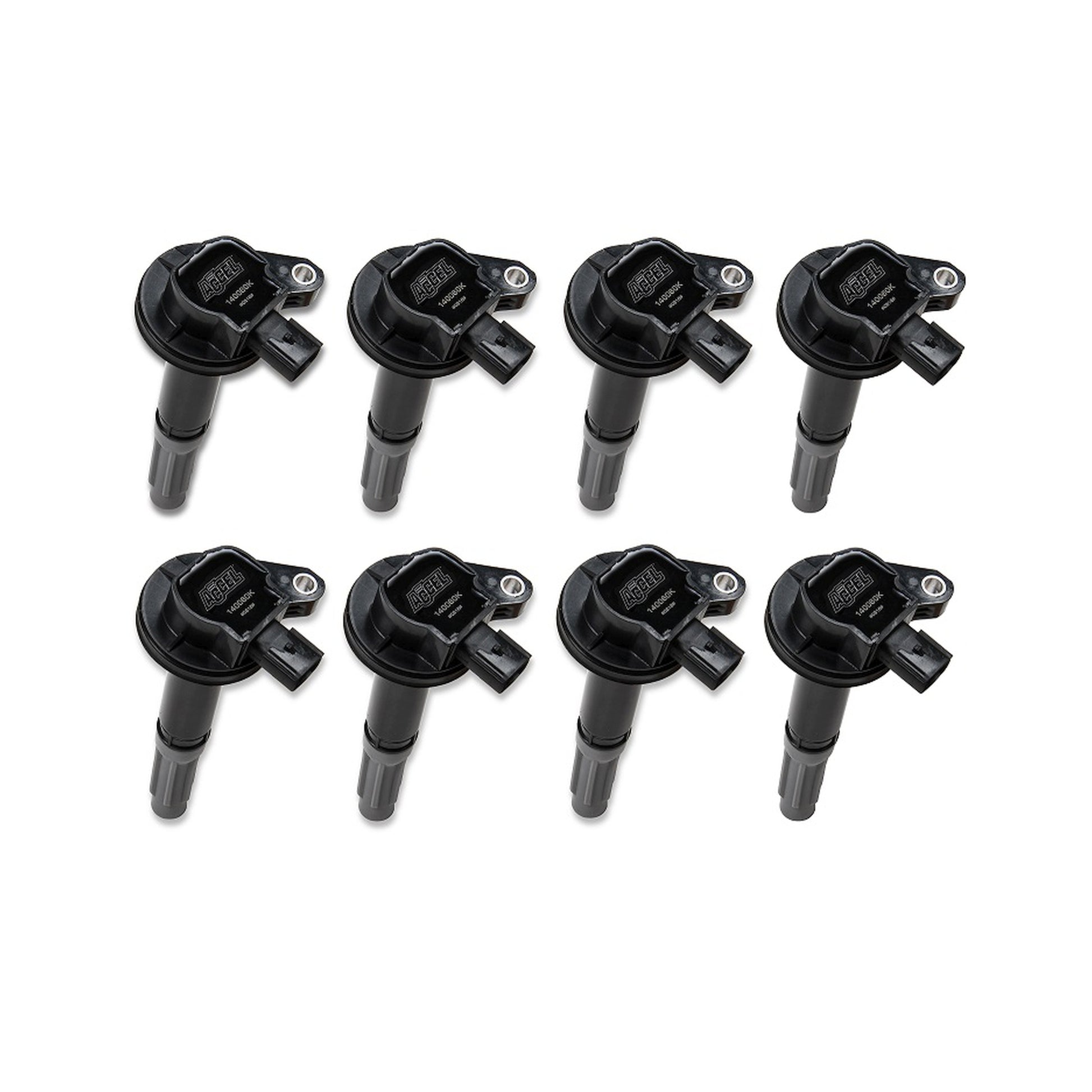 ACCEL 140060K-8 Ignition Coils-SuperCoil Series 2011-2016 Ford 5.0L Coyote, Black, 8-Pack