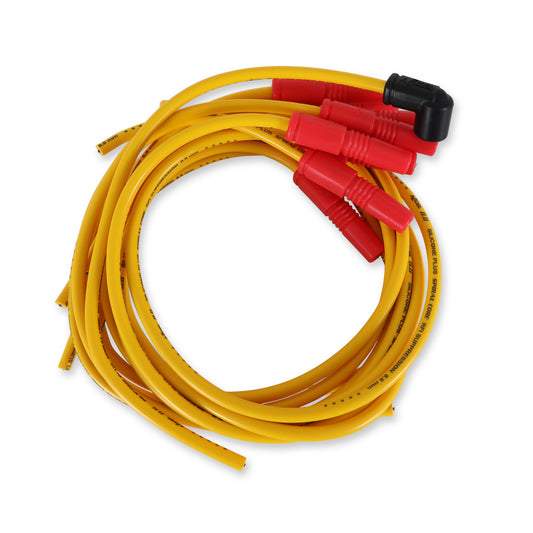 ACCEL 8033 Spark Plug Wire Set-8.8mm-Spiral Suppression-Universal Vari-Angle Boots-Yellow