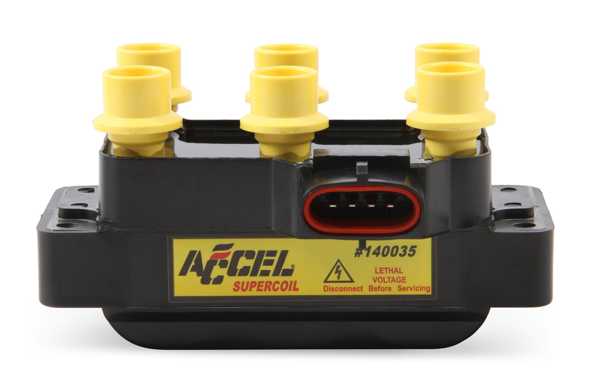 ACCEL 140035 ACCEL Ignition Coil-SuperCoil-Ford 6-Tower EDIS with horizontal plug